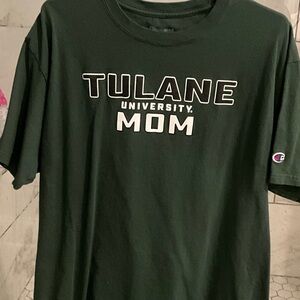 Champion Dark Green Tulane University Mom Tee